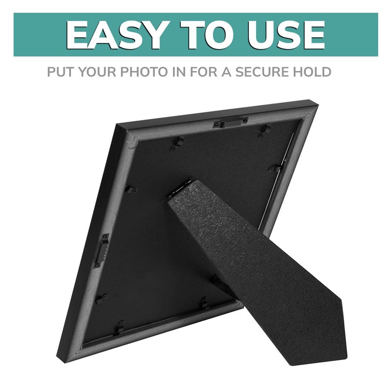 pbf PHOTO BOOTH FRAMES Photo Booth Frames -8 x 10 Photo Frame with Mat for Three Photo Booth Pictures Black 8x10 Photo Booth Frame 3 Pictures - Image 5